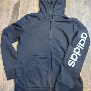 Adidas Black Full-Zip Hoodie